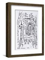 Alfresco dining in a plaza, Aix en Provence, France-Richard Lawrence-Framed Photographic Print