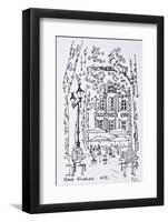 Alfresco dining in a plaza, Aix en Provence, France-Richard Lawrence-Framed Photographic Print