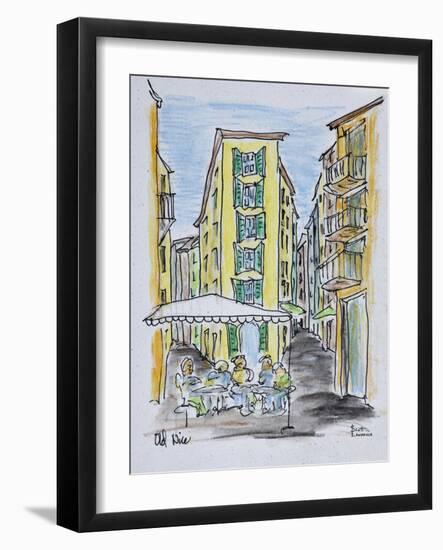 Alfresco dining in Old Nice, Nice, France-Richard Lawrence-Framed Photographic Print