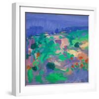 Algarve Landscape (Oil on Canvas)-John Miller-Framed Giclee Print