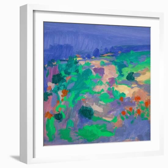 Algarve Landscape (Oil on Canvas)-John Miller-Framed Giclee Print