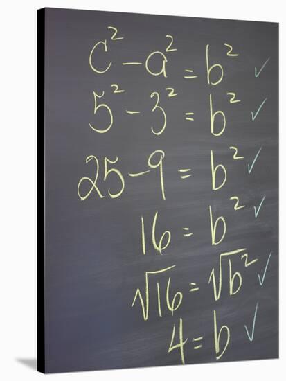 Algebra Equation on Blackboard-null-Stretched Canvas