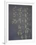 Algebra Equation on Blackboard-null-Framed Photographic Print