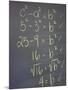 Algebra Equation on Blackboard-null-Mounted Photographic Print