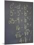 Algebra Equation on Blackboard-null-Mounted Photographic Print
