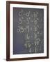 Algebra Equation on Blackboard-null-Framed Photographic Print