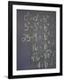 Algebra Equation on Blackboard-null-Framed Photographic Print