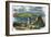 Algeciras, Spain, and Bay of Gibraltar from the Old Moorish Castle, Gibraltar, C1880-GF Sargent-Framed Giclee Print