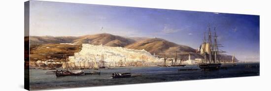 Alger Harbour-Antione Leon Morel-Fatio-Stretched Canvas