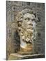 Algeria, Djemila, Colossal Head of the Emperor Septimius Severus-null-Mounted Giclee Print