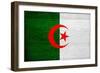 Algeria Flag Design with Wood Patterning - Flags of the World Series-Philippe Hugonnard-Framed Art Print