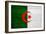 Algeria Flag Design with Wood Patterning - Flags of the World Series-Philippe Hugonnard-Framed Art Print