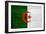 Algeria Flag Design with Wood Patterning - Flags of the World Series-Philippe Hugonnard-Framed Art Print