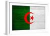 Algeria Flag Design with Wood Patterning - Flags of the World Series-Philippe Hugonnard-Framed Art Print