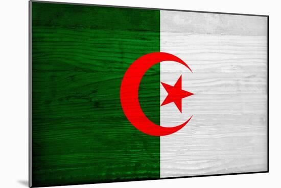 Algeria Flag Design with Wood Patterning - Flags of the World Series-Philippe Hugonnard-Mounted Art Print