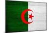 Algeria Flag Design with Wood Patterning - Flags of the World Series-Philippe Hugonnard-Mounted Art Print