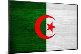 Algeria Flag Design with Wood Patterning - Flags of the World Series-Philippe Hugonnard-Mounted Art Print