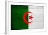 Algeria Flag Design with Wood Patterning - Flags of the World Series-Philippe Hugonnard-Framed Art Print