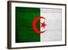 Algeria Flag Design with Wood Patterning - Flags of the World Series-Philippe Hugonnard-Framed Art Print