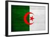 Algeria Flag Design with Wood Patterning - Flags of the World Series-Philippe Hugonnard-Framed Art Print