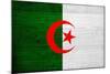 Algeria Flag Design with Wood Patterning - Flags of the World Series-Philippe Hugonnard-Mounted Art Print