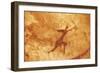 Algeria, Sahara Desert, Tassili-N-Ajjer National Park, Rock Carving Depicting Man with Bow-null-Framed Giclee Print