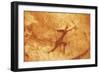 Algeria, Sahara Desert, Tassili-N-Ajjer National Park, Rock Carving Depicting Man with Bow-null-Framed Giclee Print