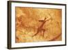Algeria, Sahara Desert, Tassili-N-Ajjer National Park, Rock Carving Depicting Man with Bow-null-Framed Giclee Print
