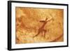 Algeria, Sahara Desert, Tassili-N-Ajjer National Park, Rock Carving Depicting Man with Bow-null-Framed Giclee Print