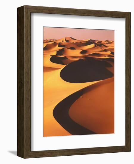 Algeria, Sahara, Great Western Erg, Oasis-Thonig-Framed Photographic Print