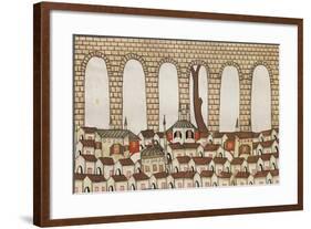 Algeria, Sidi-Fredji, Roman Aqueduct in Sidi-Fredji Gorge from Vivant Denon's Album, 1798-null-Framed Giclee Print