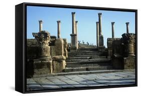 Algeria, Timgad, Roman Colonial Town Founded by Emperor Trajan around 100 A.D, Ruins-null-Framed Stretched Canvas