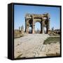 Algeria, Timgad, Thamugadi, Arch of Trajan at Ancient Roman Town-null-Framed Stretched Canvas