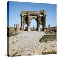 Algeria, Timgad, Thamugadi, Arch of Trajan at Ancient Roman Town-null-Stretched Canvas