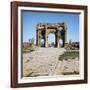 Algeria, Timgad, Thamugadi, Arch of Trajan at Ancient Roman Town-null-Framed Giclee Print