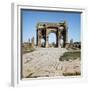 Algeria, Timgad, Thamugadi, Arch of Trajan at Ancient Roman Town-null-Framed Giclee Print