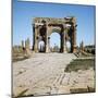 Algeria, Timgad, Thamugadi, Arch of Trajan at Ancient Roman Town-null-Mounted Premium Giclee Print