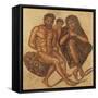 Algeria, Tipasa, Mosaic Work Depicting Berbers in Chains-null-Framed Stretched Canvas