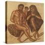 Algeria, Tipasa, Mosaic Work Depicting Berbers in Chains-null-Stretched Canvas