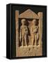 Algeria, Tipasa, Stele Depicting Two Persons Bringing Offers-null-Framed Stretched Canvas