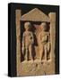 Algeria, Tipasa, Stele Depicting Two Persons Bringing Offers-null-Stretched Canvas