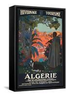 Algeria Travel Poster-null-Framed Stretched Canvas
