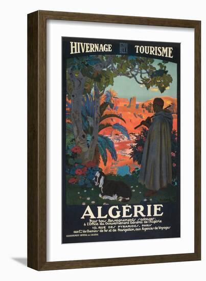 Algeria Travel Poster-null-Framed Art Print