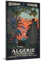 Algeria Travel Poster-null-Mounted Art Print