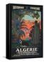 Algeria Travel Poster-null-Framed Stretched Canvas