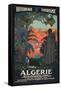 Algeria Travel Poster-null-Framed Stretched Canvas