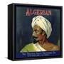 Algerian Brand - Los Angeles, California - Citrus Crate Label-Lantern Press-Framed Stretched Canvas