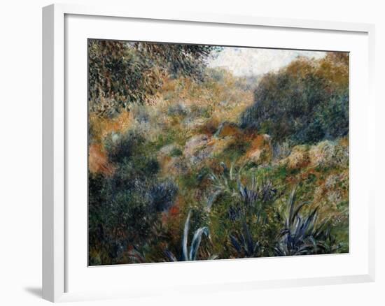 Algerian Landscape: the Ravine De La Femme Savage-Pierre-Auguste Renoir-Framed Art Print
