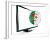 Algerian Soccer Ball Coming Out of a Monitor-zentilia-Framed Art Print