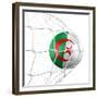 Algerian Soccer Ball in a Net-zentilia-Framed Premium Giclee Print